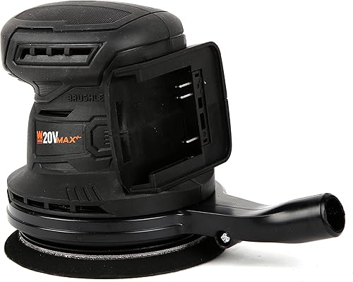Miniatura 8 de WEN Lijadora orbital inalámbrica, sin escobillas con almohadilla de órbita aleatoria de 5 pulgadas, batería de iones de litio de 20 V máx. 2.0 Ah y