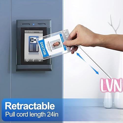 Miniatura 4 de Plifal LVN - Soporte retráctil para carrete con clip de identificación para enfermera, enfermería, tarjeta de identificación, tarjeta de