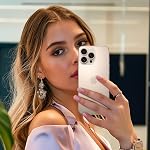 imluckies Glitter Camera Lens Protector for iPhone 16 Pro - iPhone 16 Pro Max, AR+AF Tempered Glass, 9H Ultra-Tough Metal Individual Lens Cover, HD Clear Camera Accessories - Bling Desert Titanium