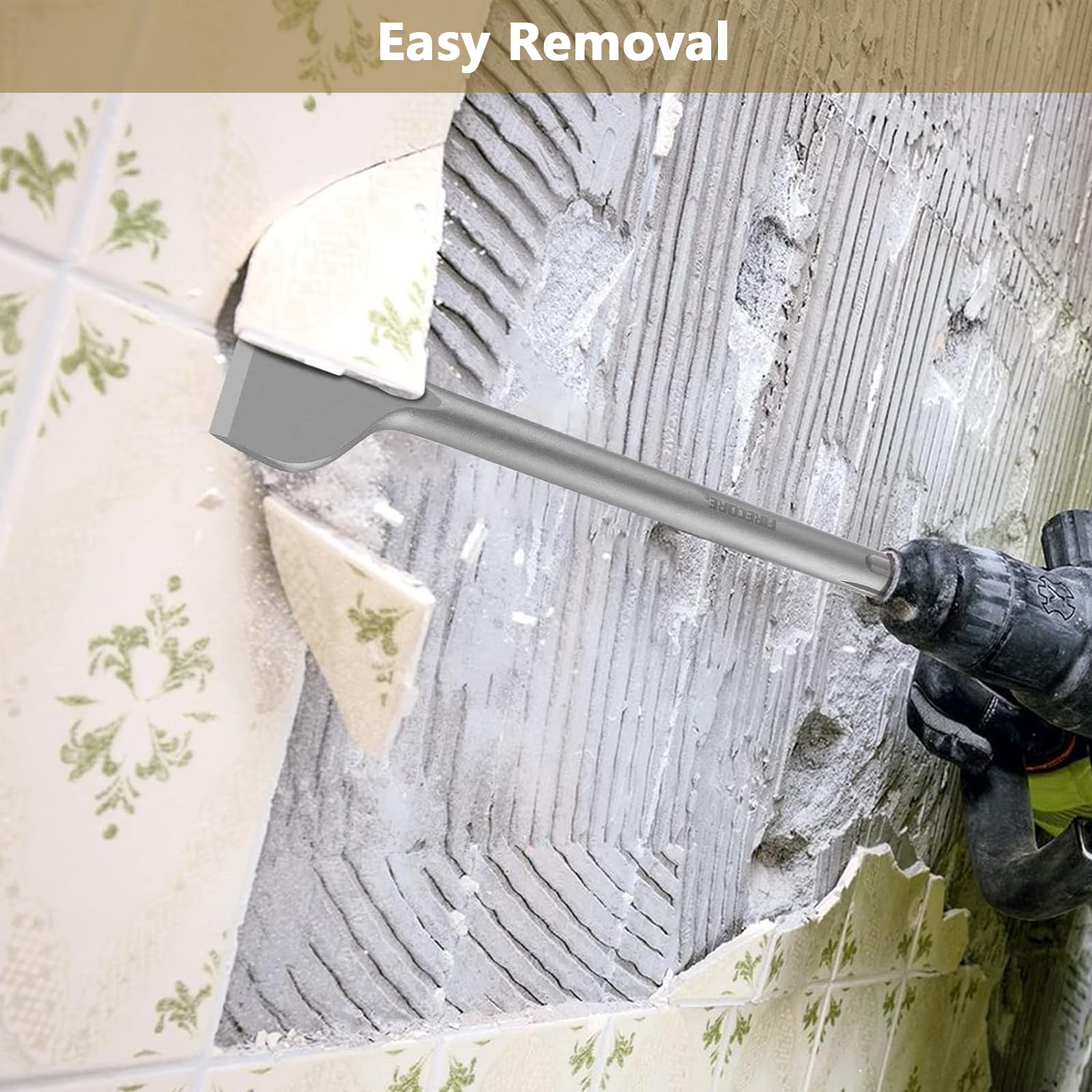Cinceles SDS Plus Cincel Ancho SDS Cincel para Azulejos SDS Cinceles para Azulejos Cincel para Baldosas Cincel SDS Max Ideal para Azulejos y Suelos, Eliminando Azulejos y Hormigón