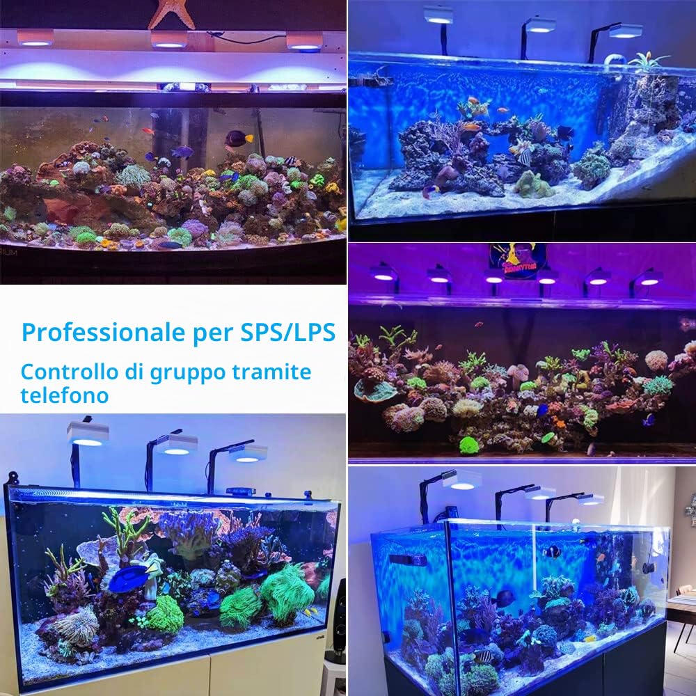 PopBloom RL90 reef light pantalla acuario marino led para acuario marine reef luz lampara acuario marino 60cm acqua salata