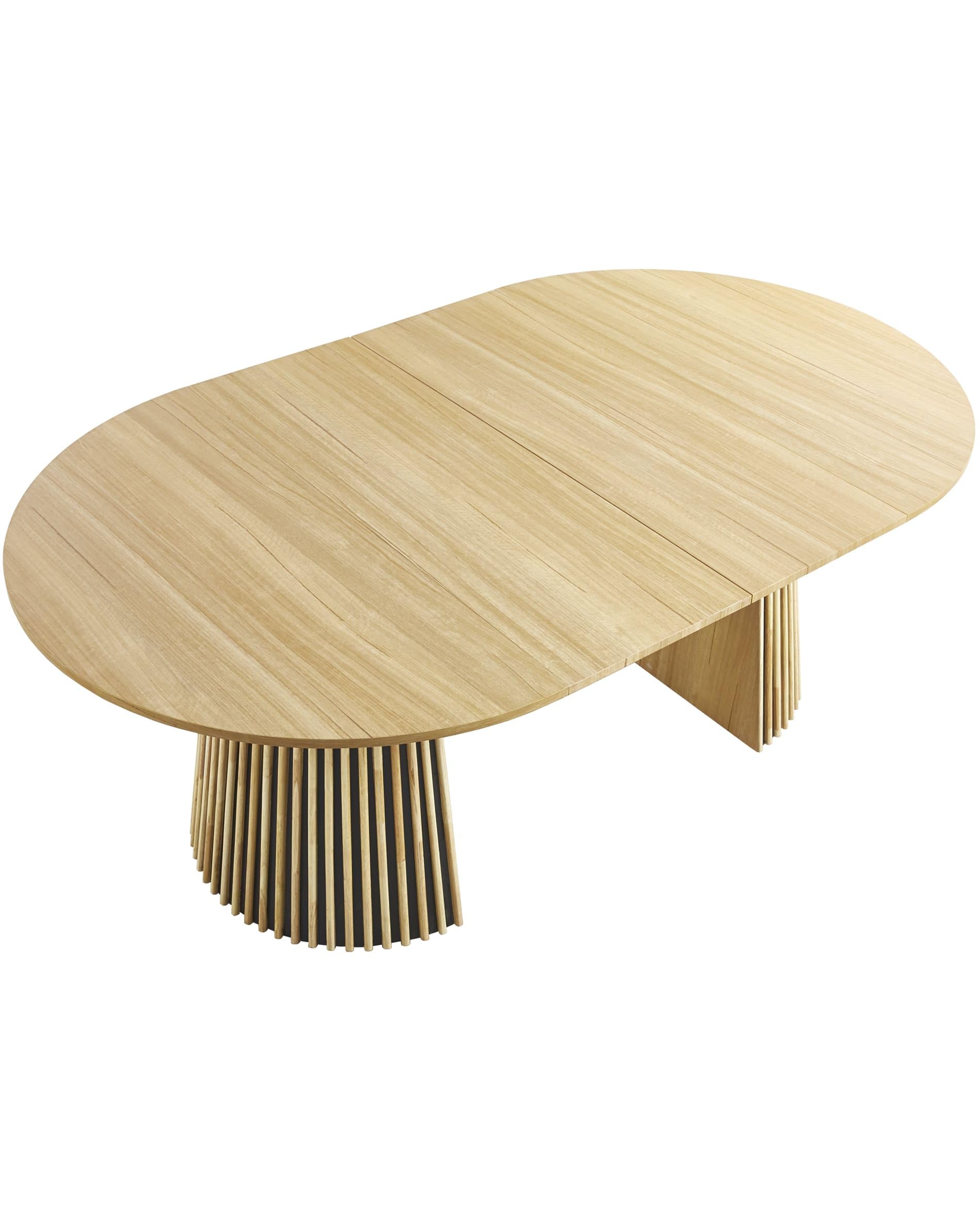 Home Heavenly®Mesa Comedor Redonda Extensible Kena Mesa salón de 120 cm hasta 200 cm