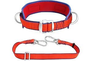 Trsmima Safety Belt with Adjustable Lanyard - Tree Buckingham Climbing Belt