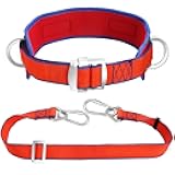 Trsmima Safety Belt with Adjustable Lanyard and Updated Waist Pad - Tree Climbing Belt Harness - Safety Lanyard Fall Protection- Fall Arrest Kite Climbing Lanyard,Ladder Safety Harness