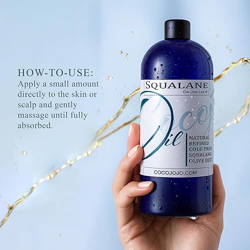 Miniatura 4 de Dr Joe Lab Aceite de escualano para cara, hidratante de escualano, aceite de escualano orgánico, aceites corporales de escualano, planta natural