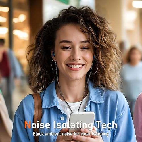 Miniatura 7 de Vibes 202MC USB-C - Auriculares intraurales USBC HiFi para iPhone 171615 - Auriculares con aislamiento de ruido con micrófono - Sonido claro, graves