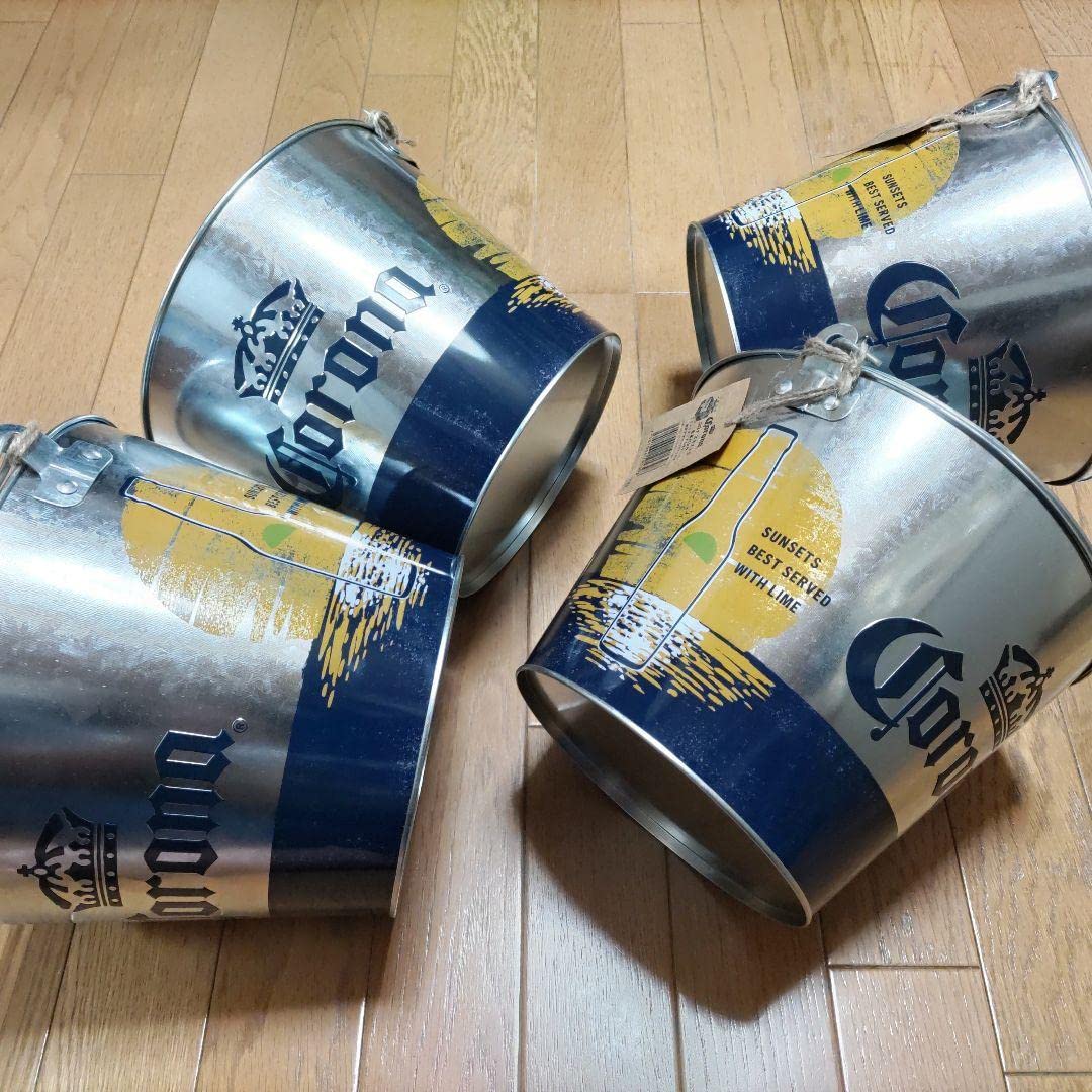 Amazon.co.jp: コロナビールノベルティブリキ缶BEERバケツBBQ 