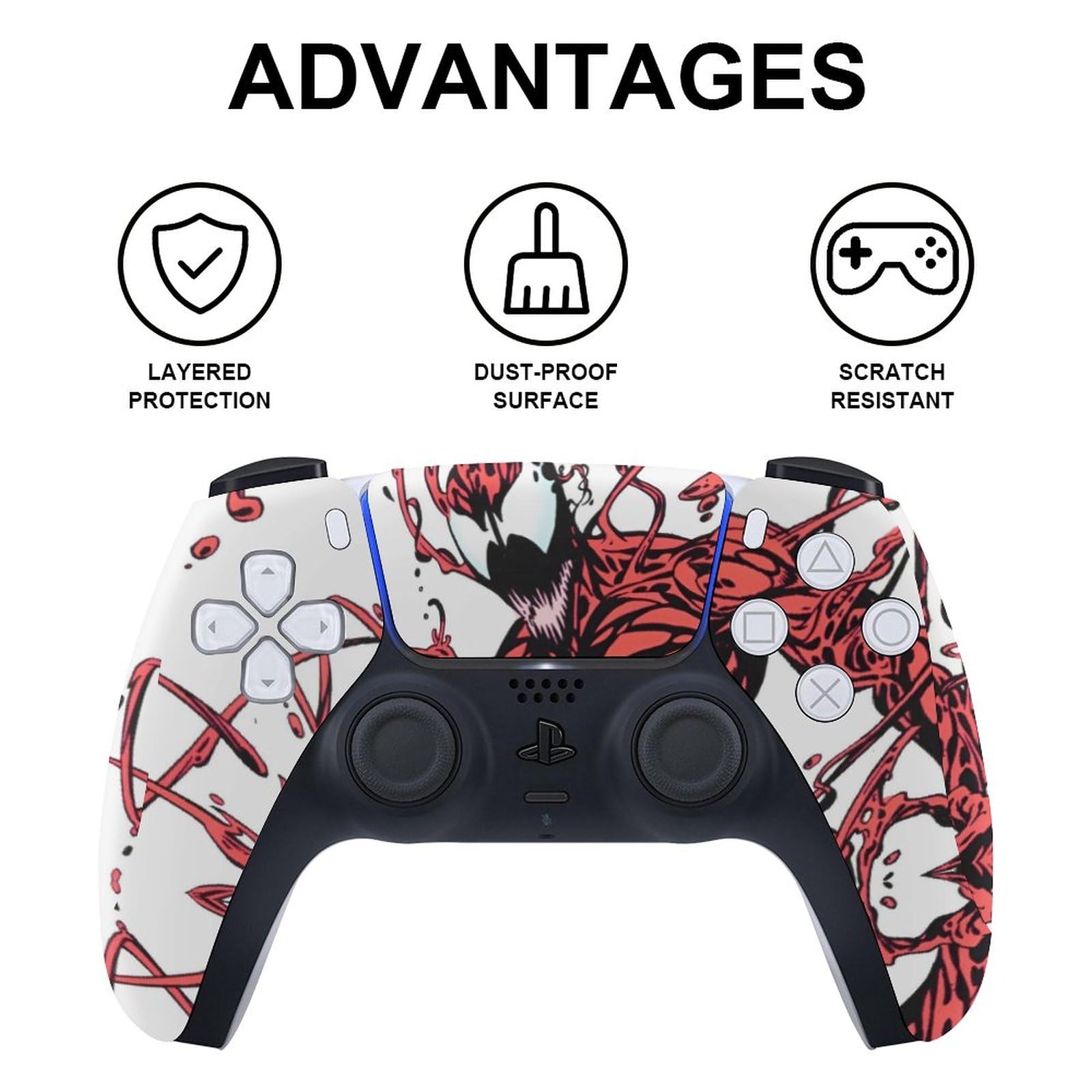 Snapklik.com : Vinyl Skins For PS5 Disc Version Console And Controller ...