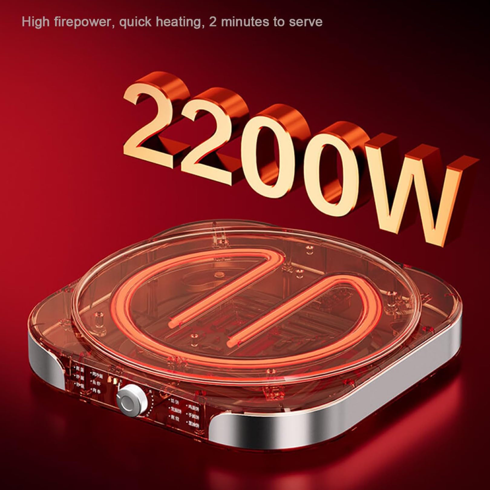 Crepe Maker Elettrico 40cm,2200W Pancake Griddle con Superficie Non Bastone, Crema da Forno Commerciale Pieghevole, Controllo della Temperatura della manopola per la Pizza delle Uova