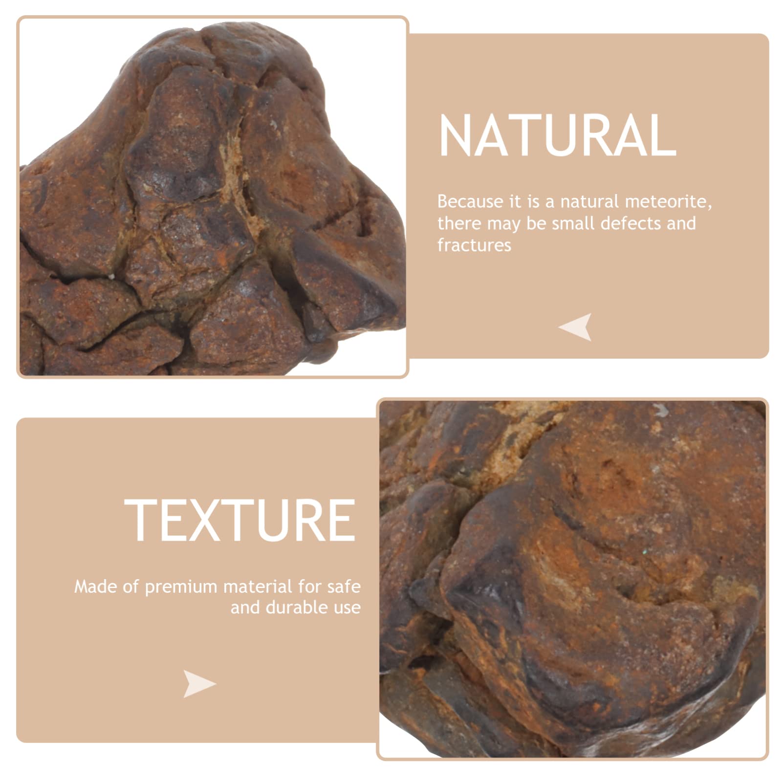 Toyvian Pequeñas Rocas De Meteorito Real Espécimen De Litosiderita Estudio De Las Estrellas Lunar Espécimen De Minerales De Rocas Lunares Herramienta Niño Comedor