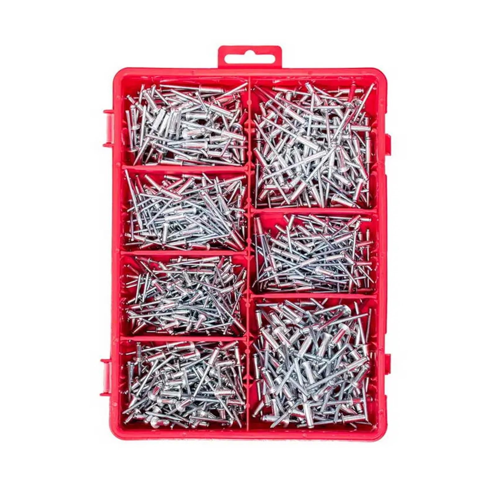 Kit surtido de remaches ciegos con cabeza de cúpula de aluminio de cabeza pequeña, 570 piezas + taladro, 3 piezas de clavos de cobre Remaches