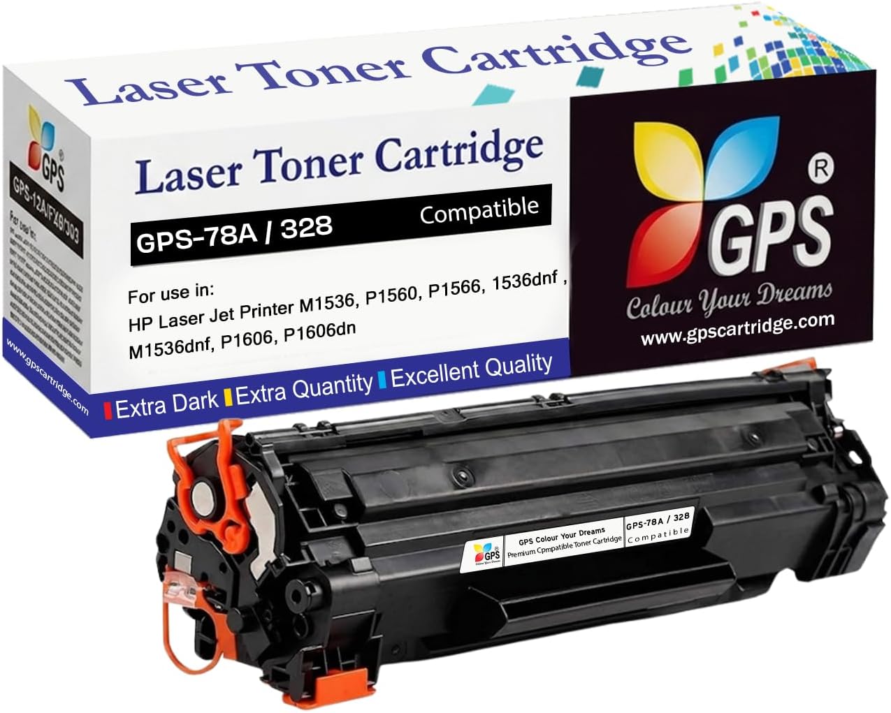 GPS Colour Your Dreams 78A Toner Cartridge Compatible for HP LaserJet M1536, P1560, P1566, 1536dnf , M1536dnf, P1606, P1606dn Printers (78A - 1pcs)