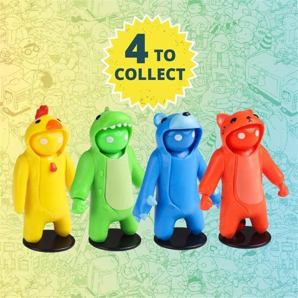 Gang Beasts Green Dinosaur Costume Kigurumi Game Fighter Character Figure