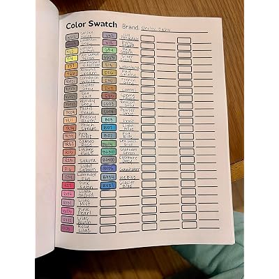 Your Essential Color Swatch Logbook | 5200 Charts to Chile | Ubuy