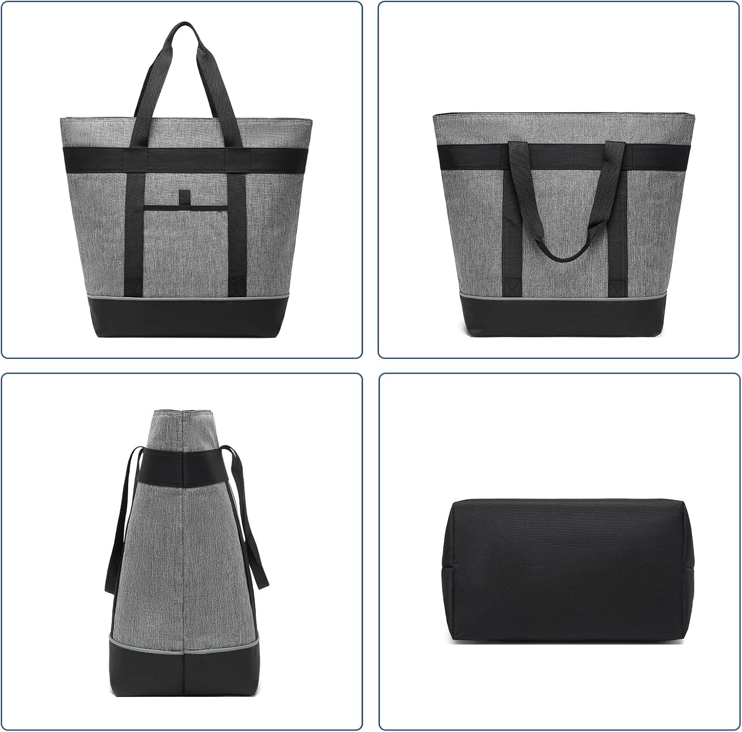 Insulated Cooler Bag Reusable Grocery Tote Bags Transport Large Lunch Box for Women