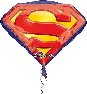 Anagram International 10022957 International Superman Emblem Pack Balloon, 26", Multicolor