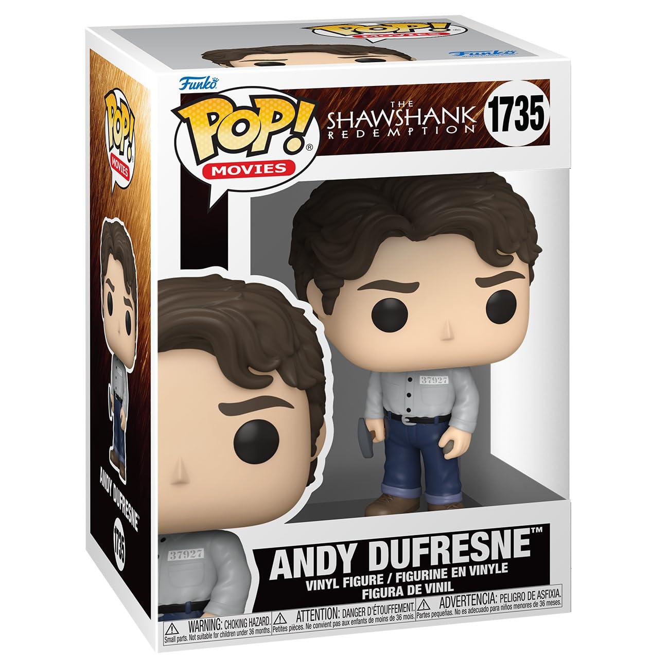 POP Movies: SR - Andy Dufresne - Shawshank Redemption - Collectable Vinyl Figure - Gift Idea - Official Merchandise - for Kids & Adults - Movies Fans - Model Figure for Collectors and Display