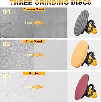 110V Concrete Trowel with Extension Rod, Concrete Mixer, Wall Smoothing Polishing Machine, 80-200RPM 1680W Electric Plaster Mortar Cement Putty Trowel
