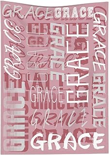 Personalized Blanket with Name,Custom Monogram Throw Blankets, Unique Gift for Parents Friends Pets Kids Grandpa and Grandma, Christmas Birthday Wedding Valentines Day