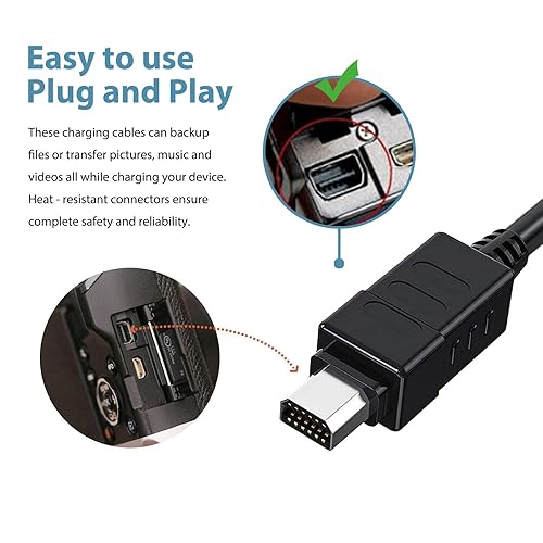 Miniatura 3 de Cable de repuesto para cámara CB-USB5USB6USB8 para Olympus Tough Series TG 830 630 870 TG860 TG-2, C Series C-170 C-180 C-480 C-500, cable de carga
