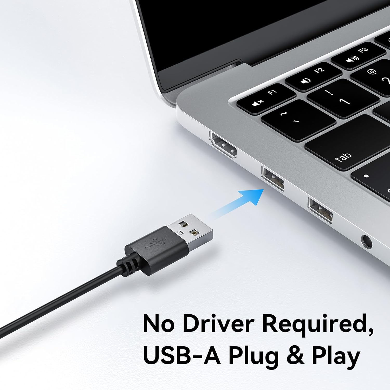 EMEET C60E 4K Webcam with dual noise-cancelling microphones in use during a video call