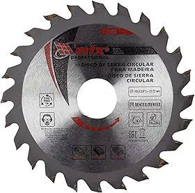 MTX Disco Circular Widea 110 mm × 22,23 mm × 40 Dentes – Corte Longitudinal e Transversal em Madeira