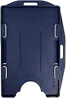 Vista 1 de Fallen One Paquete de 2 tarjetas de identificación de plástico rígido de alta calidad, color azul marino, de 2 caras, horizontal o vertical, para 2