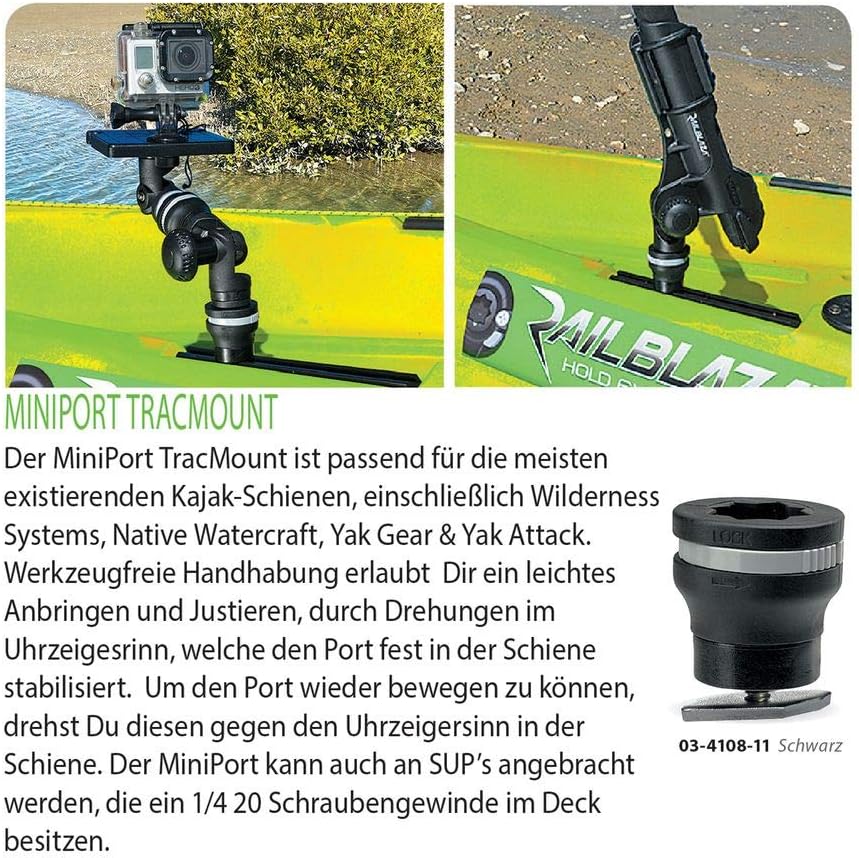 Railblaza 03410411 Kayak Trac Mount Pack - Silver