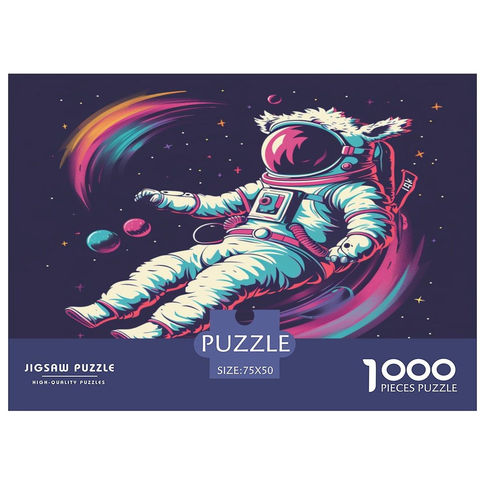 Astronaut Puzzle 1000 sztuk Puzzle Dla Dorosłych Drewniane Puzzle Gra Edukacyjna Dla Dorosłych Wyzwanie Zabawka Prezent Dla Wszystkich Kobiet I Mężczyzn 1000 sztuk (75 x 50 cm)