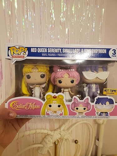 Set 3 Pop Figures Sailor Moon Queen Serenity Small Lady King