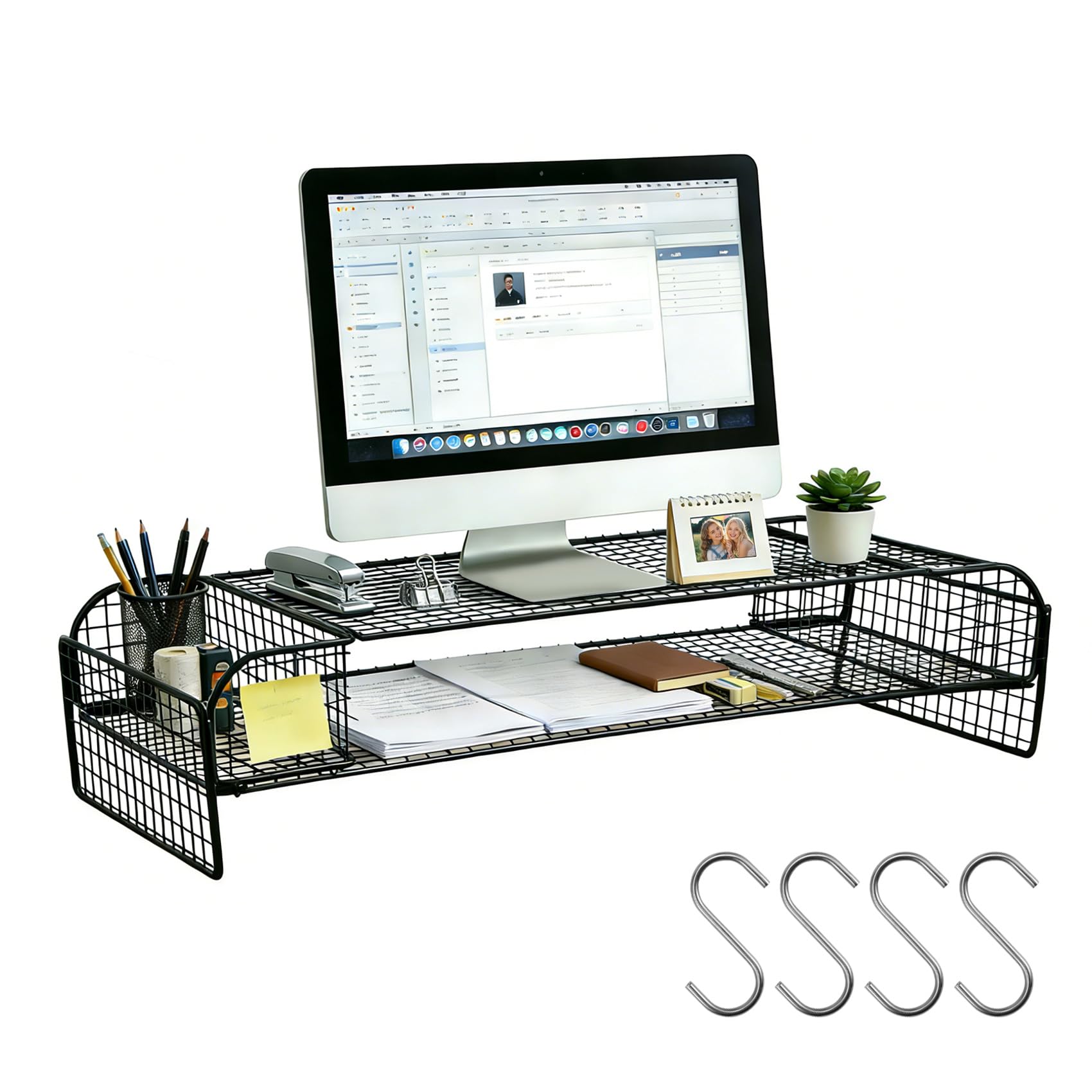 Organisateurs de bureau et accessoires de rangement avec support