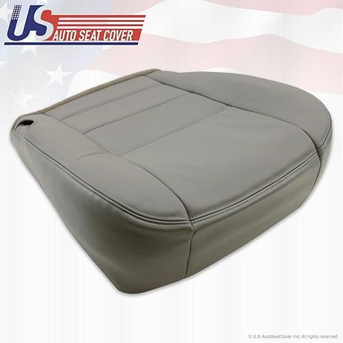 Miniatura 4 de 2002 2003 2004 para Ford F250 Lariat Super Duty Funda de asiento de cuero para el conductor gris