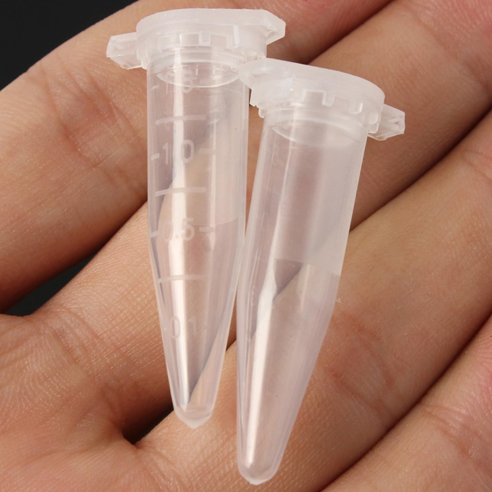 Lot De 200 Tubes Centrifuges 1,5 Ml – Fond Conique, Bouchon Snap-cap, En Polypropylène Transparent (pour Laboratoire, Biologie, Chimie)