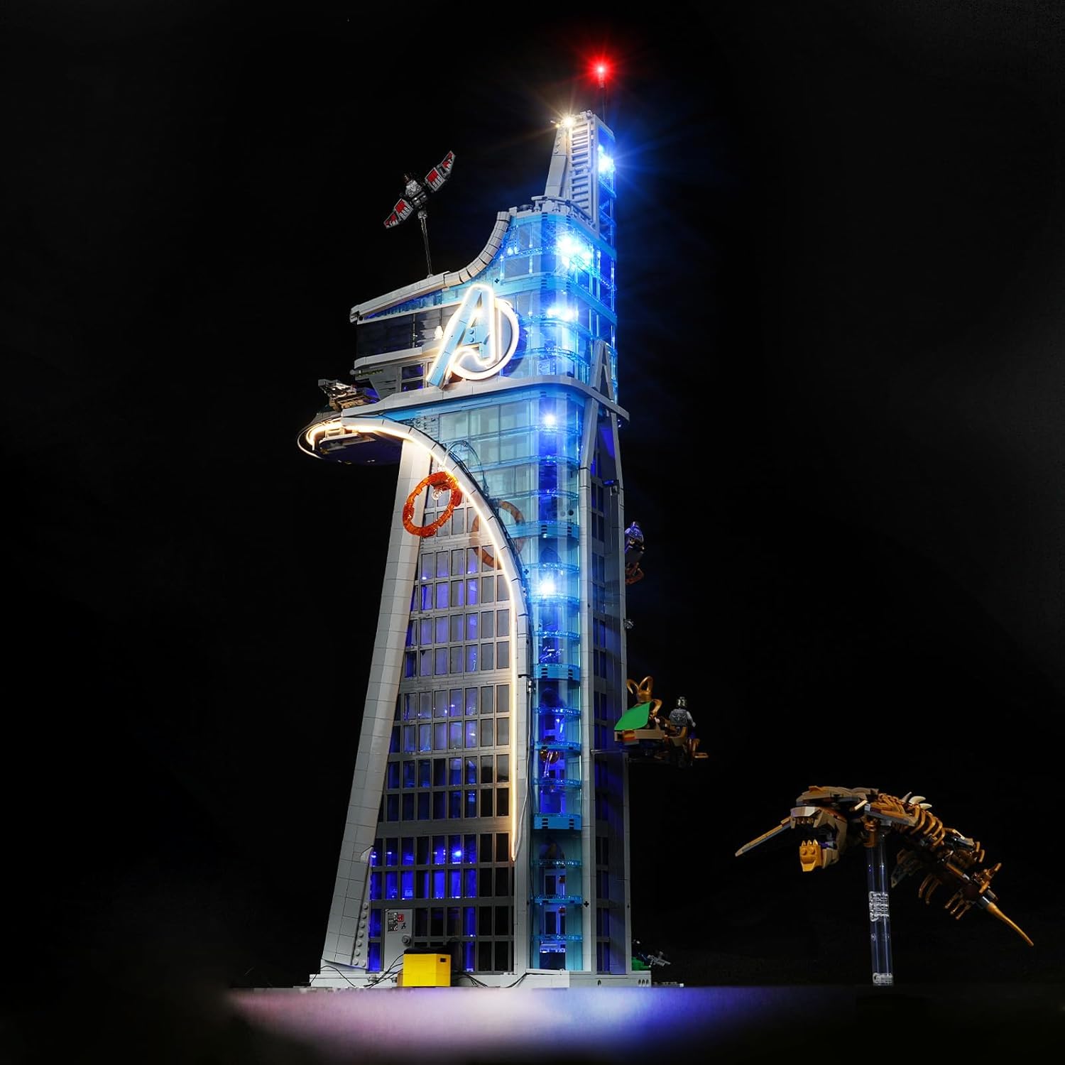 LED Lighting Kit for Lego Marvel Avengers Tower 76269, LED Light Compatible with Lego 76269 Building Block Models (Not Include Lego Set)