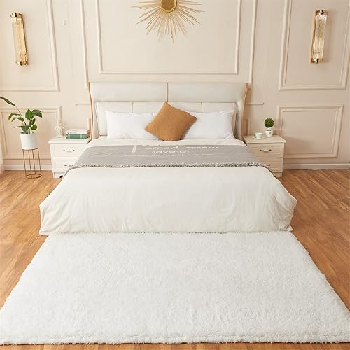 Miniatura 73 de AMTOVO Alfombras de área para sala de estar, 6 x 9 pies, color negro y gris, alfombra grande y esponjosa, alfombra para dormitorio, alfombra