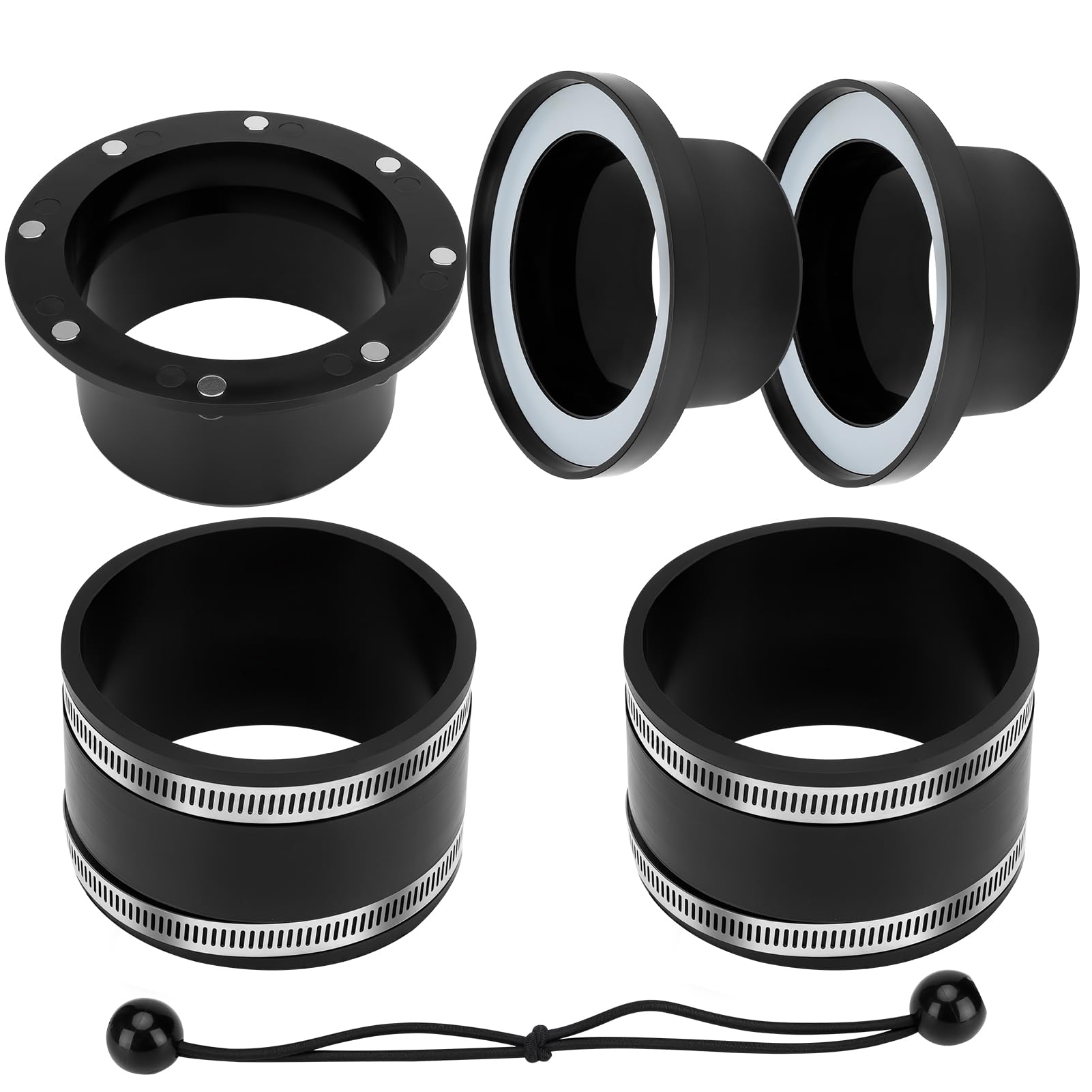 Raccords magnétiques 10,2 cm avec coupleurs pour système de collecte de poussière