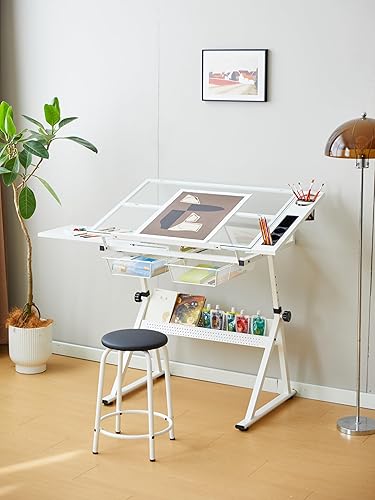 CuisinSmart Drafting Table w/Stool - Thumbnail 2