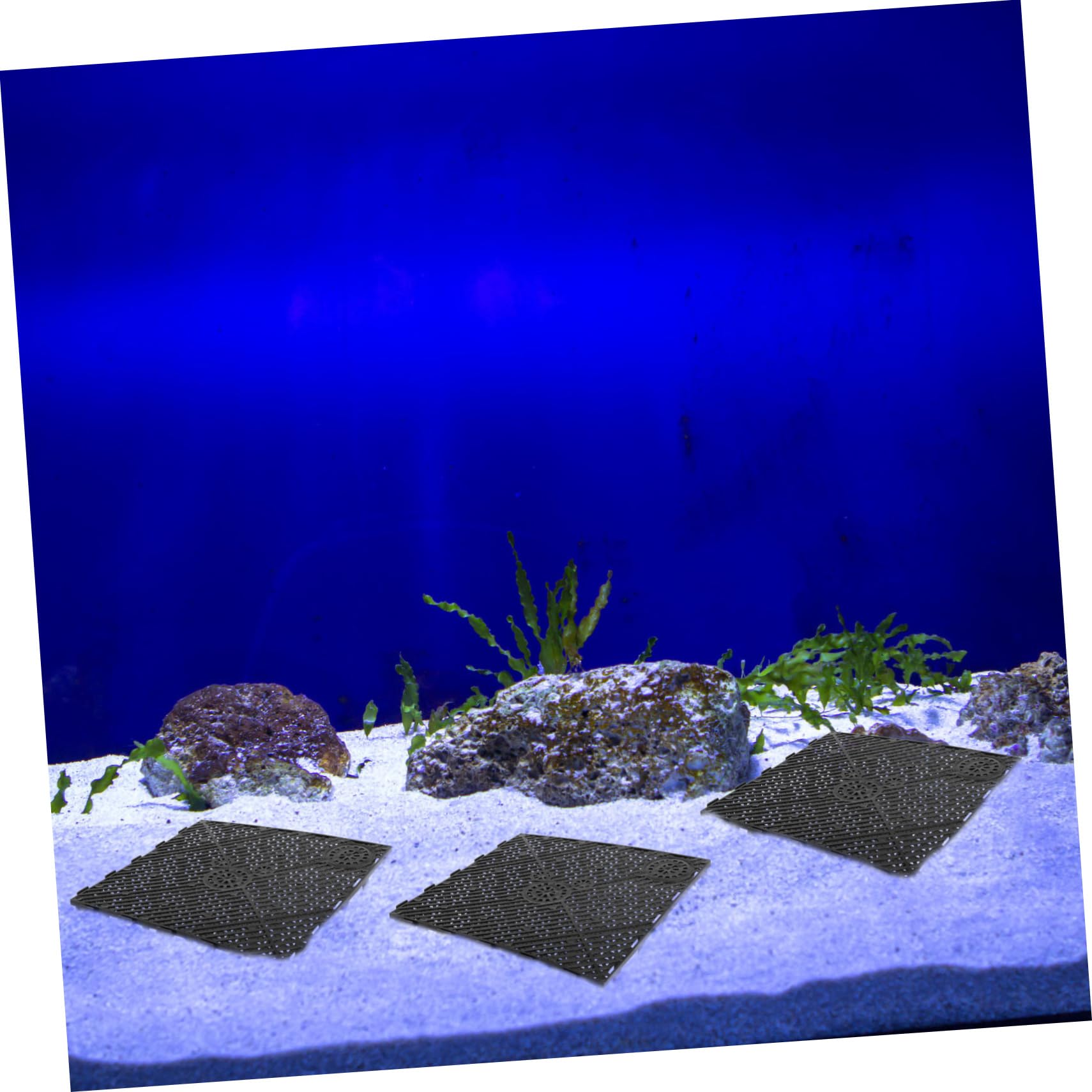 UKCOCO 20stücke Bodenfilterplatte Für Aquarium PVC-filterplatte Spleißkombination Leicht Untertauchbar Gute Wasserzirkulation Zubehör Für Große Fische Wie Drachenfisch Und Seefisch
