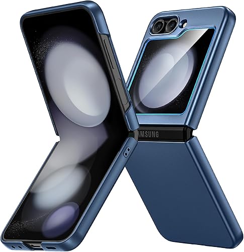 Miniatura 9 de Ruky Funda protectora para Samsung Galaxy Z Flip 5, carcasa de cuerpo completo, policarbonato duro ultrafino, antiarañazos, a prueba de golpes,