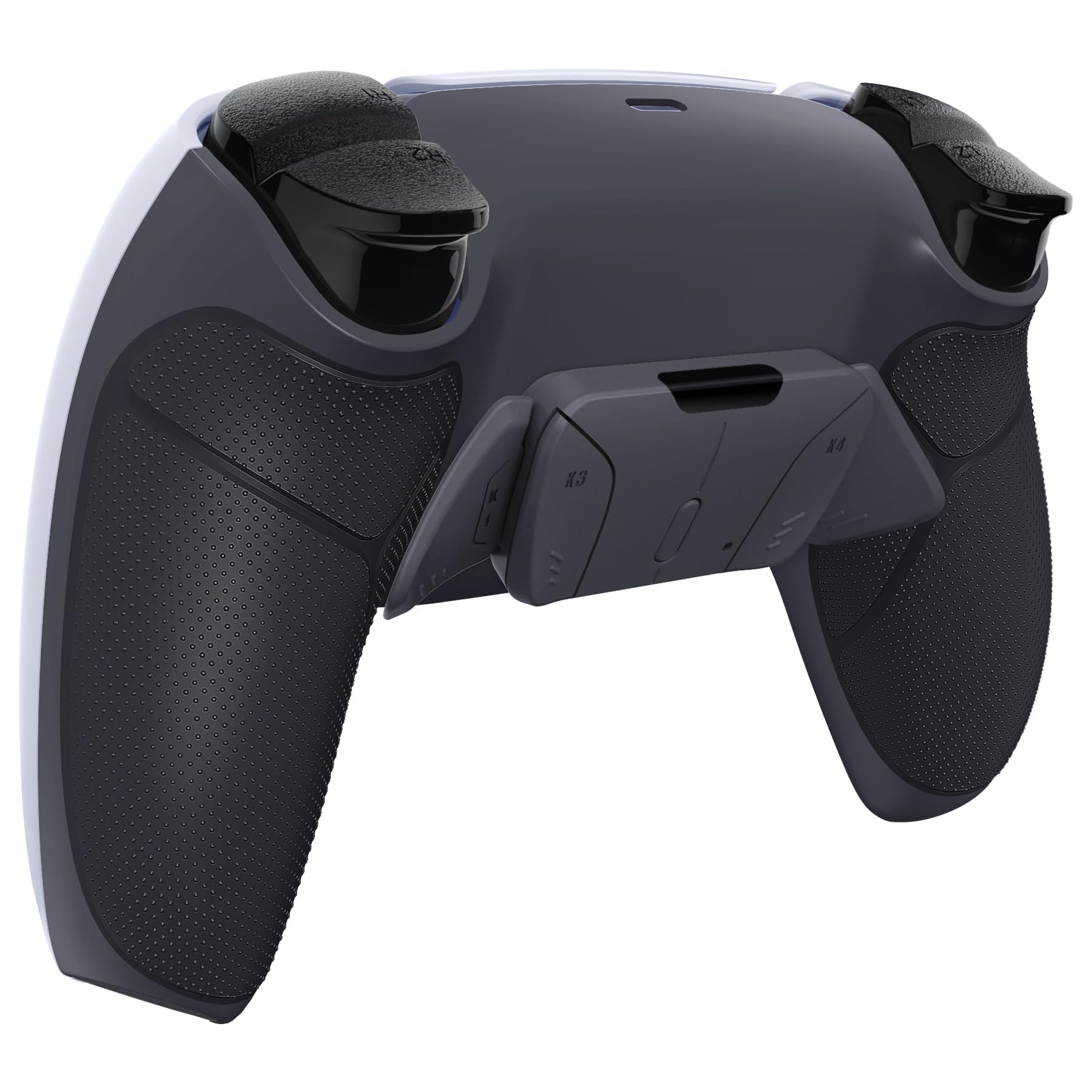 eXtremeRate Goma Grip Programable RISE4 Remap Kit para ps5 Mando Modelo BDM-030/040/050 Actualización Board&Carcasa Trasera&4 Palancas Botones para ps5 Control-NO Incluye Mando(Negro & Gris Oscuro)