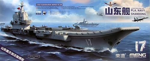 NEN PS-0061700 - Portaaviones Shandong MNGPS006 1700 Meng PLA Navy Shandong Carrier kit de construcción de modelos