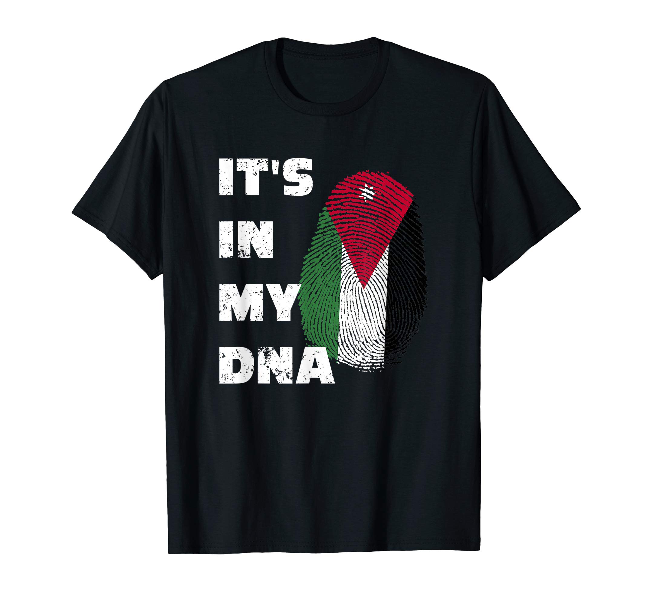 IT'S IN MY DNA - JORDAN PRIDE FINGERPRINT JORDANIAN FLAG T-Shirt