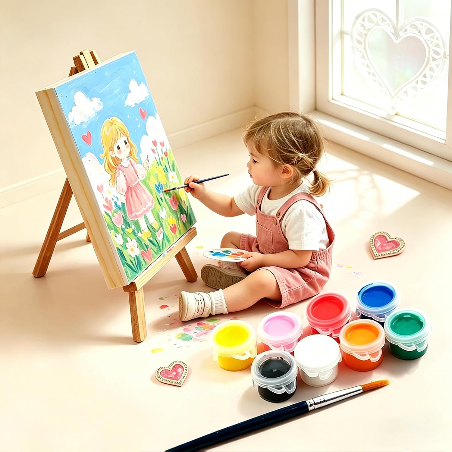 6 Pack Unfinished Blank Wood Panel Boards, Natural Wooden Painting Canvas for Oil, Acrylic Paint, Paint Pouring, DIY Art Crafts Projects (12 * 12inch)