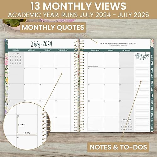 Miniatura 3 de bloom daily planners Agenda del año académico 2024-2025 (8.5 x 11 pulgadas) (julio de 2024 a julio de 2025)  Organizador semanal y mensual con