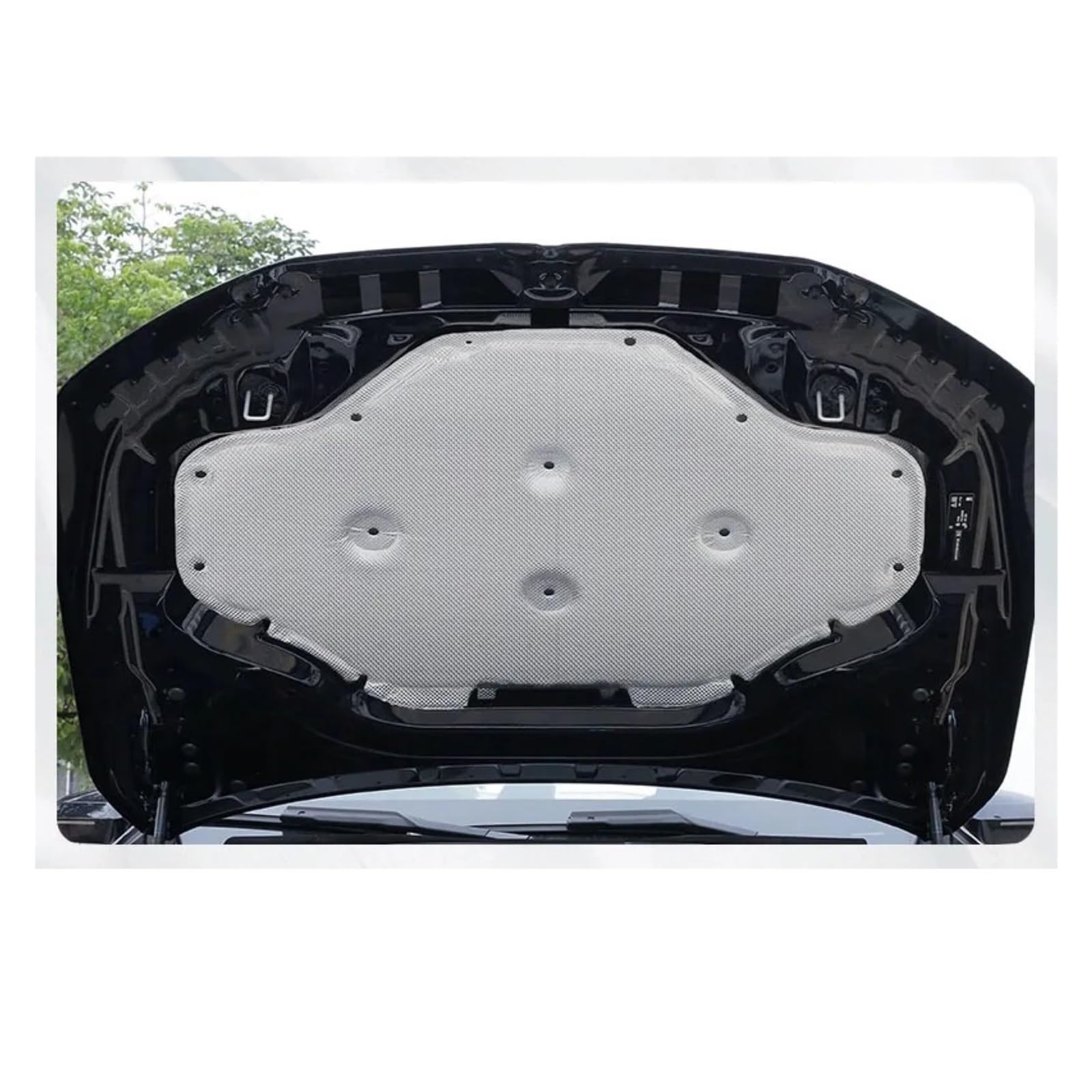 Ltusgt Type A Car Hood Insulation Pad For Bmw For X3 G45 2025 Front Hood Engine Sound Insulation Pad Soundproof Aluminum Cover Thermal Heat Insulation Mat(Type A)
