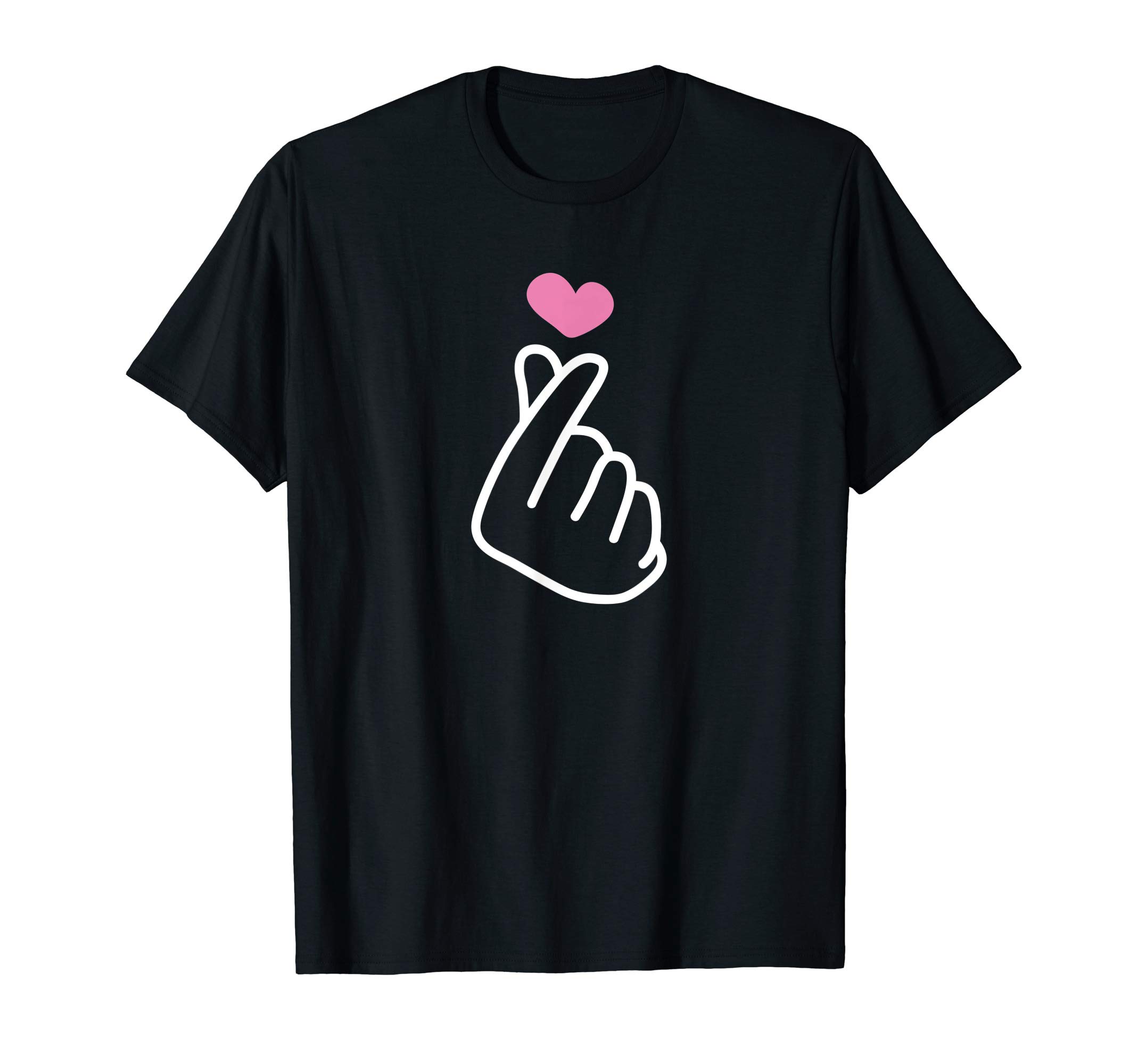 Kpop Shirt Korean Pop Music Heart Design K-Pop Finger T-Shirt