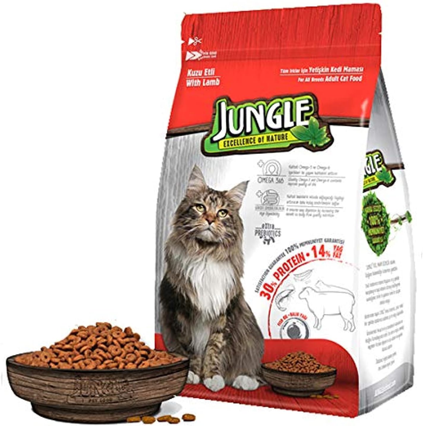 Jungle Adult Cat Food With Lamb 1.5Kg