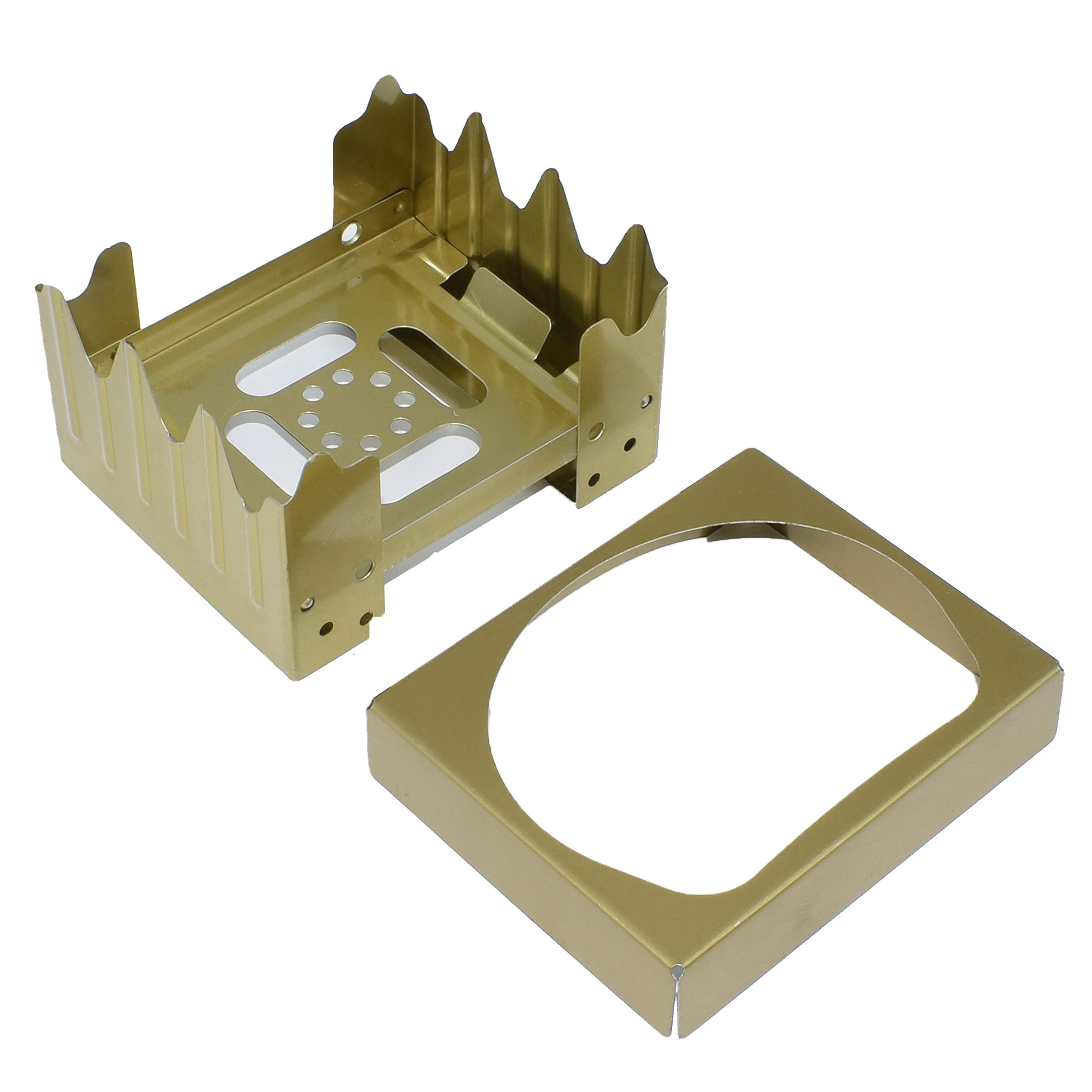 Ultralight Mini Pocket Stove, Folding Camp Stove, Backpacking Hunting, Isobutane Fuel, Manual Ignition