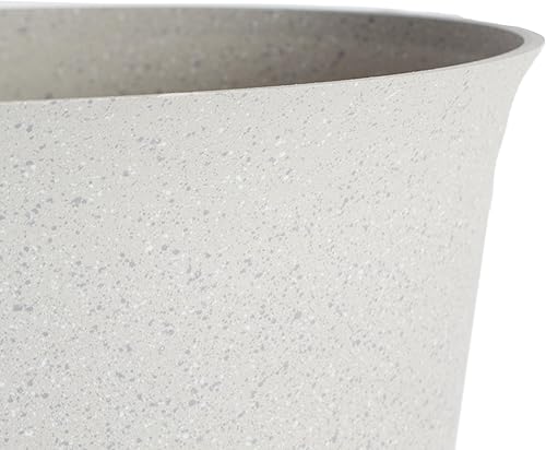 Miniatura 4 de The HC Companies Maceta de urna Tribeca de 22 pulgadas, maceta decorativa de plástico para exteriores con drenaje para porche delantero, terraza,