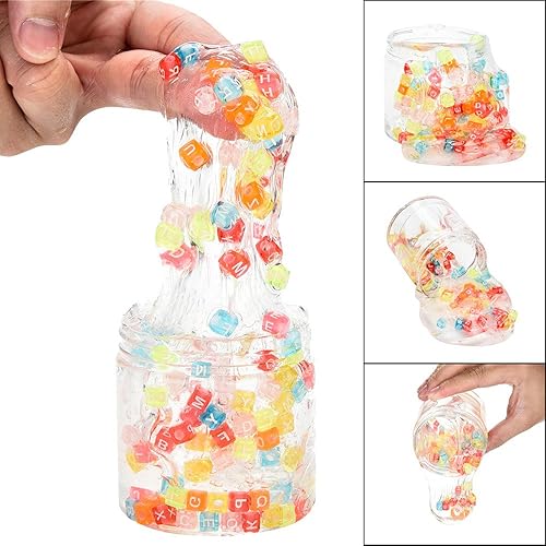 Dapei Mehrfarbig Platz Dekoration Schleim Kinder SpaAY Crazy Floam Schlamm Duft Entlastung Charme Langsam Steigende Simulation Lehm Spielzeug Slime Dekompressionsspielzeug GlA nzendes Geschenk  170ml